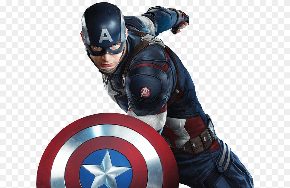 Captain America, Adult, Armor, Helmet, Male Free Png Download