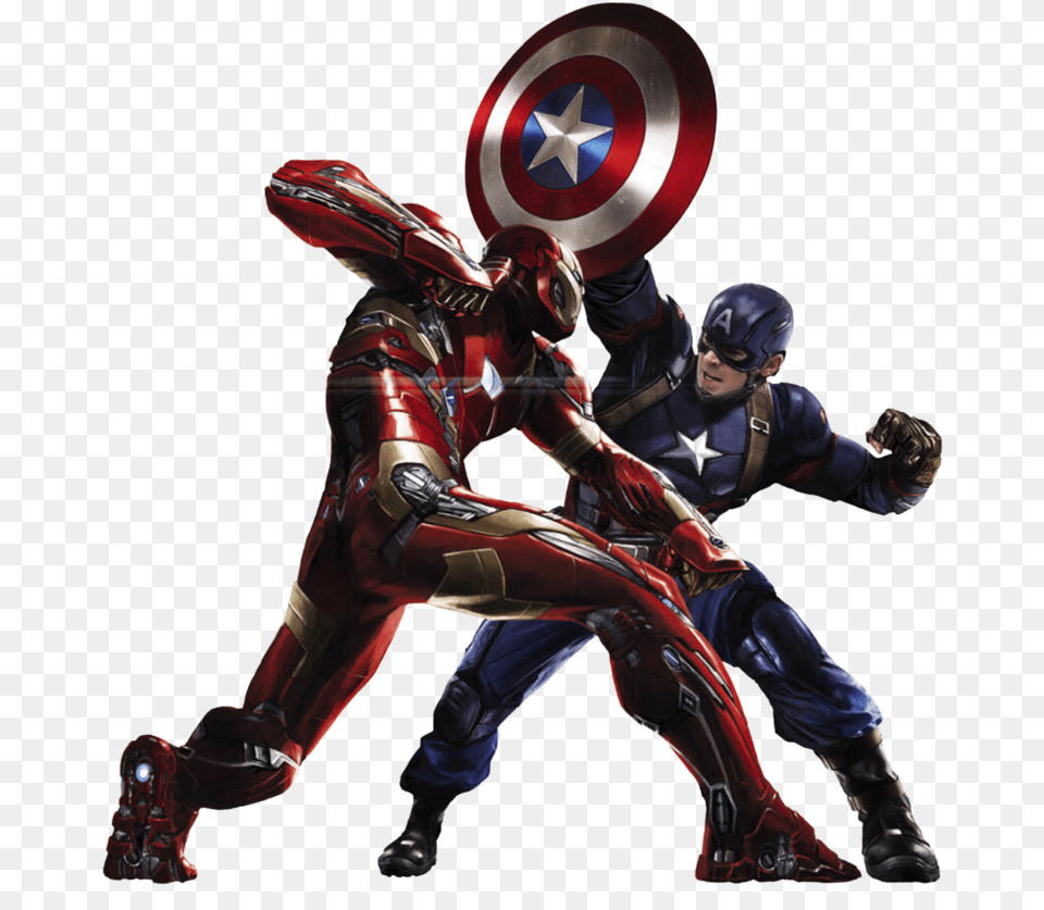 Captain America And Iron Man, Armor, Helmet, Adult, Male Png