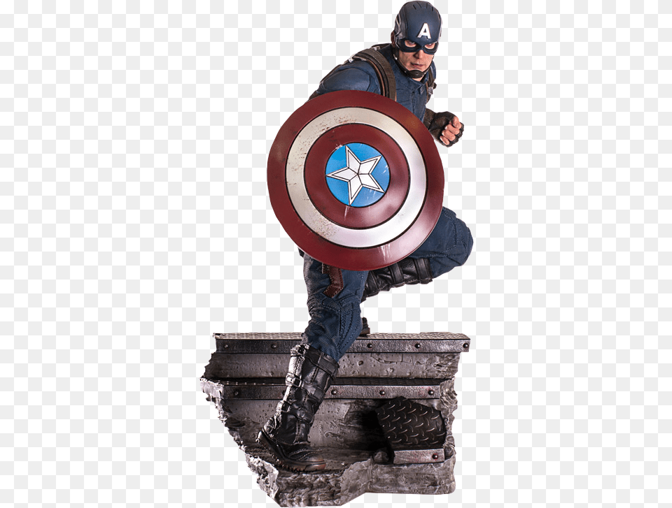 Captain America Ant Man Statue Iron Studios Captain America Civil War 1, Armor, Adult, Male, Person Free Png