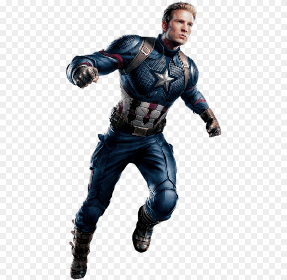 Captain America Avengers 4 Suit, Adult, Male, Man, Person Png