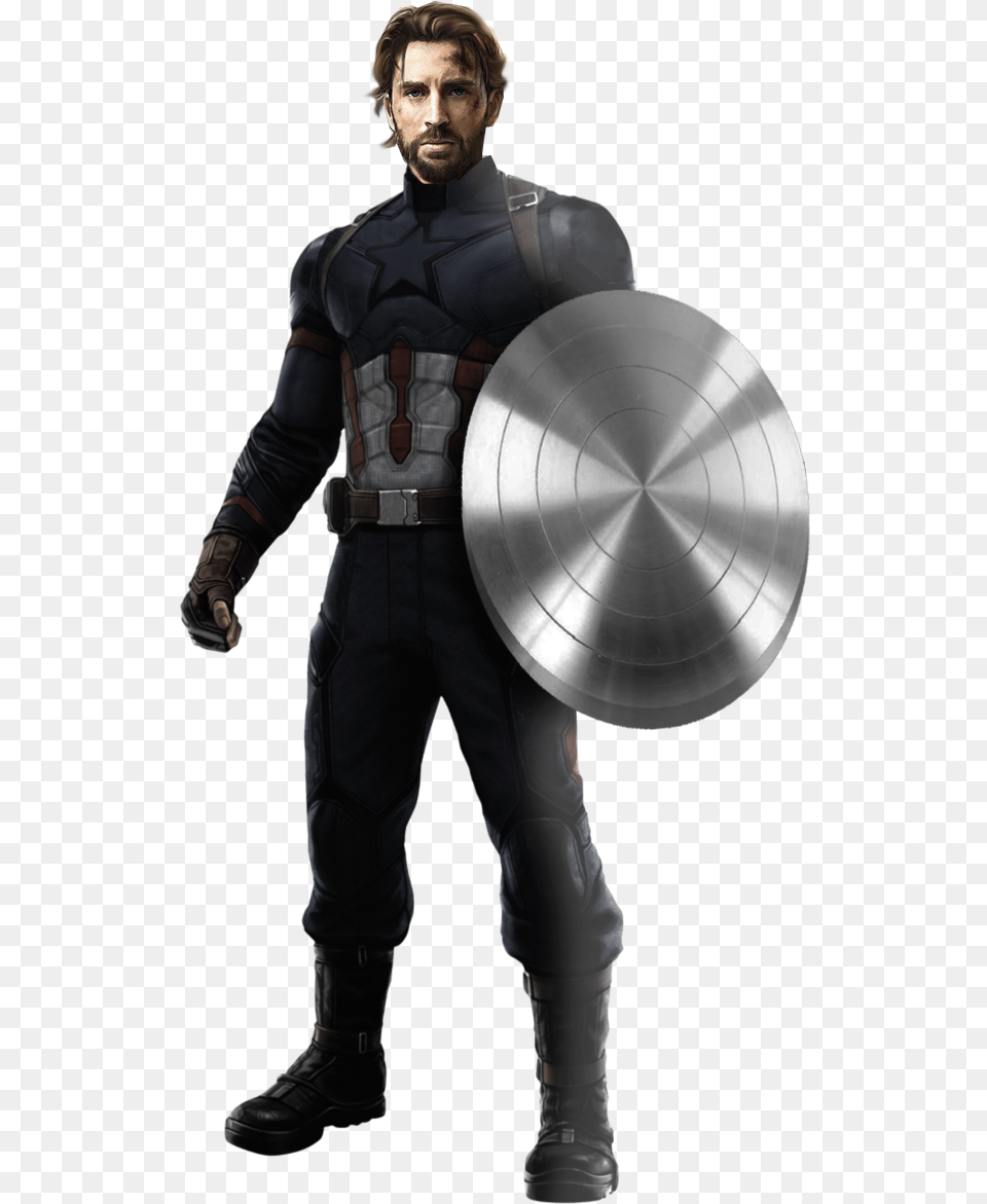 Captain America Avengers Infinity War By Luana Captain America Civil War Captain America, Adult, Armor, Person, Man Png Image