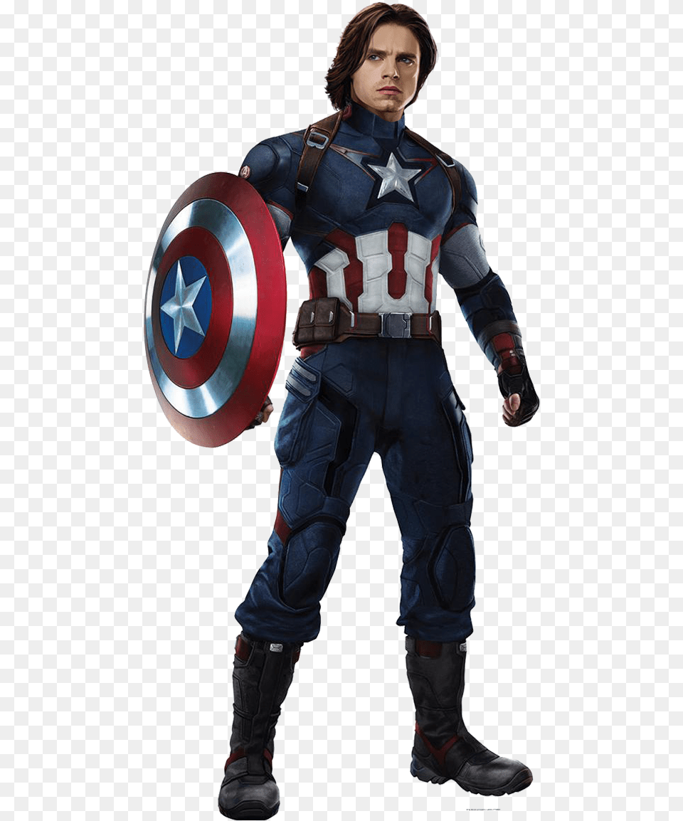 Captain America Bucky Barnes Captain America, Armor, Person, Clothing, Costume Free Png
