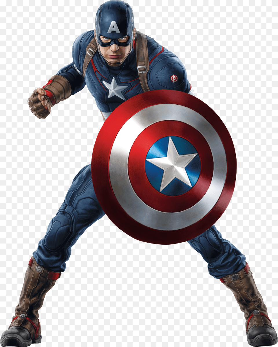 Captain America Capitan America Con Escudo, Armor, Adult, Person, Man Free Transparent Png
