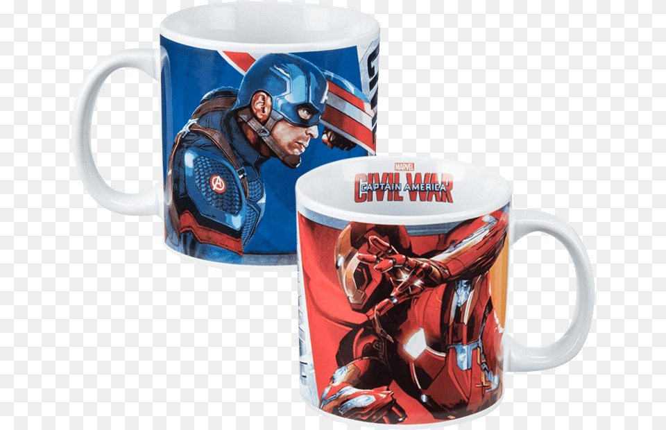 Captain America Civil War Ceramic Mug Captain America Civil War, Cup, Adult, Man, Male Png