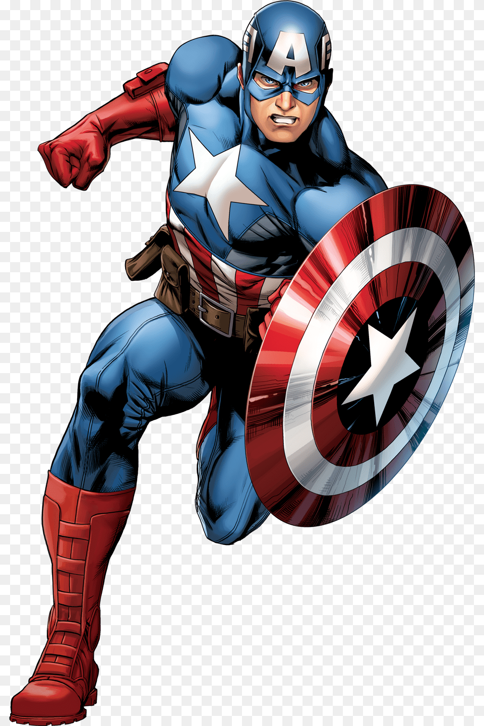 Captain America Clipart, Adult, Man, Male, Person Free Png Download