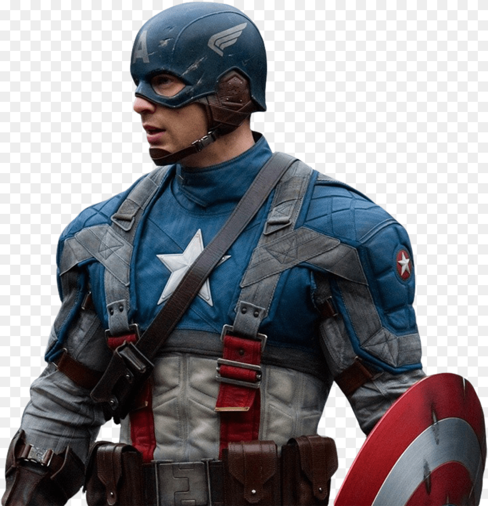 Captain America Clipart El Capitan America 1 El Primer Vengador, Helmet, Adult, Man, Male Png