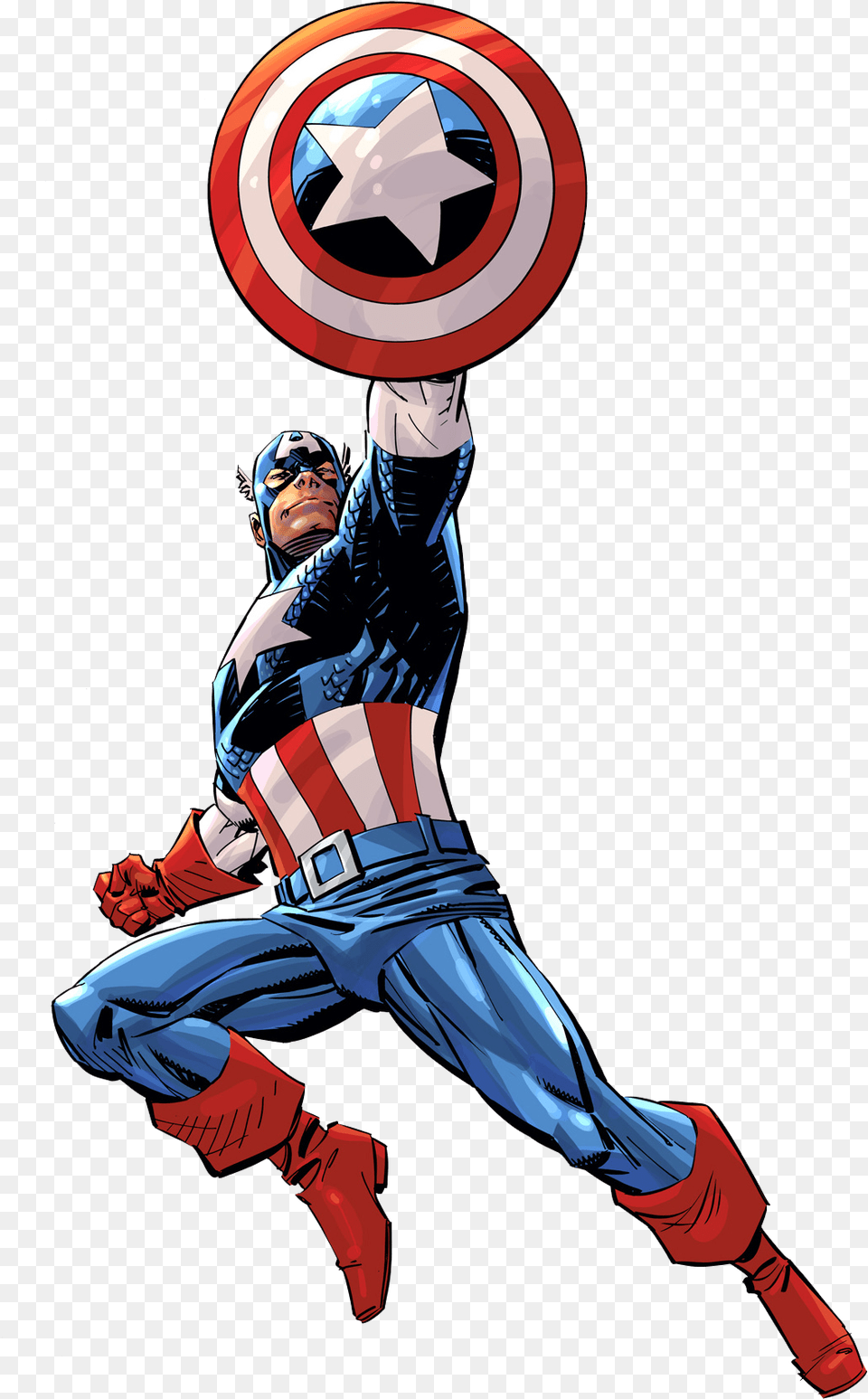 Captain America Comic, Adult, Person, Man, Male Png