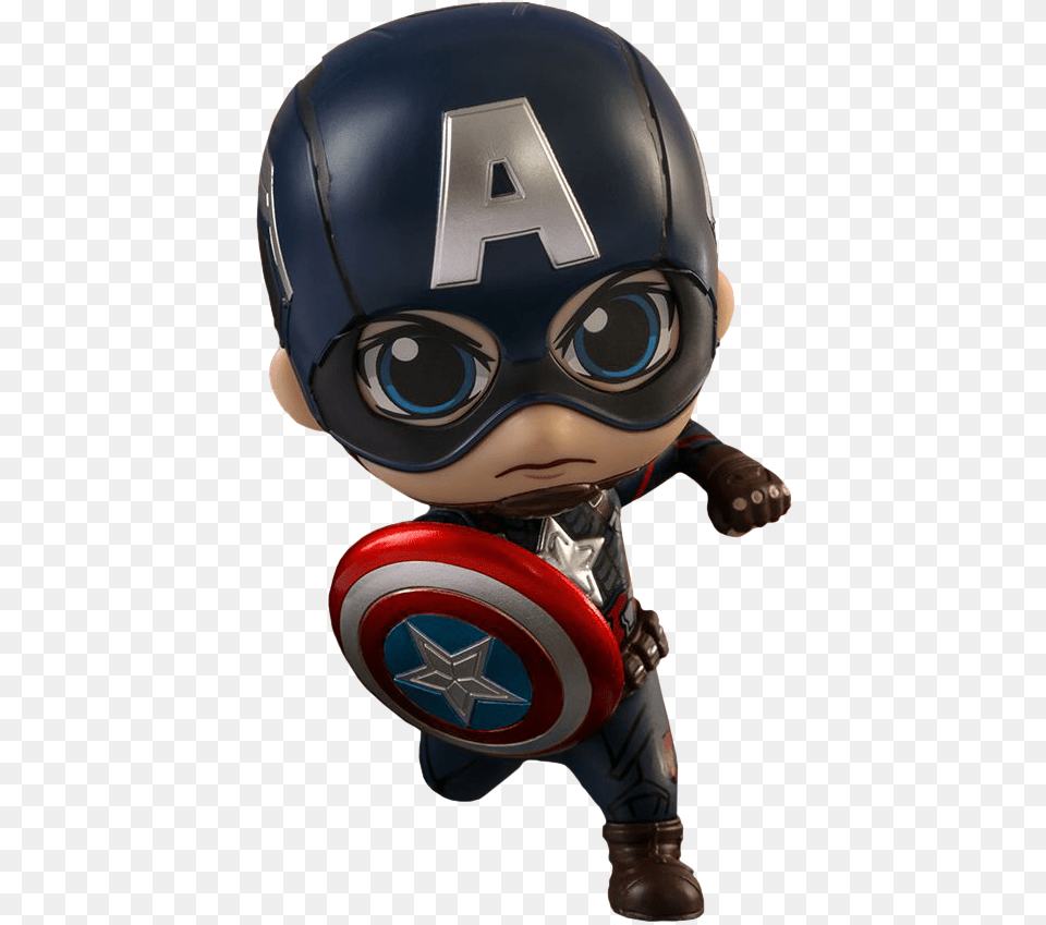 Captain America Cosbaby Hot Toys Cosbaby Avengers Endgame, Helmet, Baby, Person Free Png