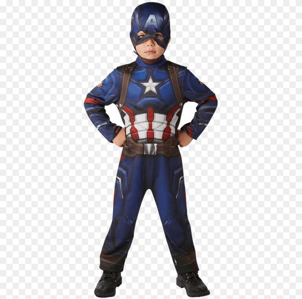 Captain America Costume Endgame, Clothing, Person, People, Face Free Transparent Png