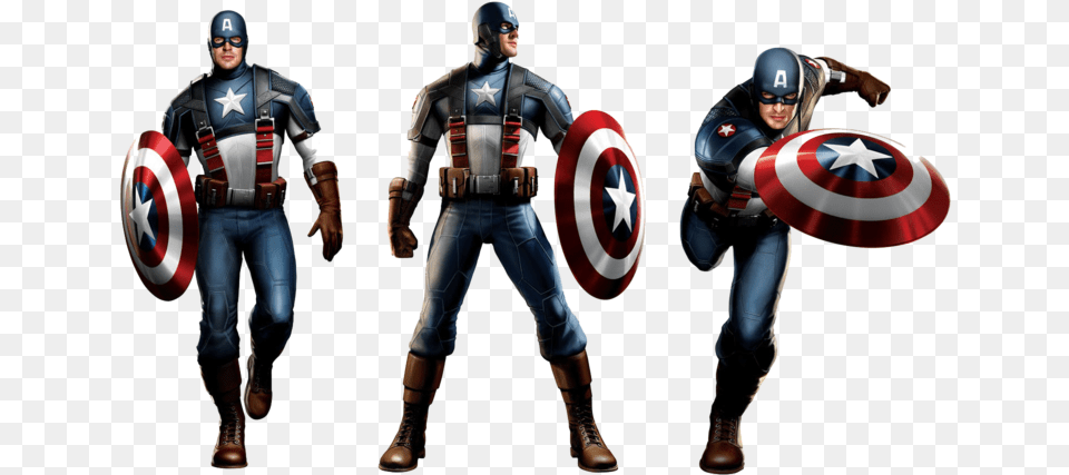 Captain America Image With Transparent Captain America, Armor, Adult, Person, Man Free Png Download