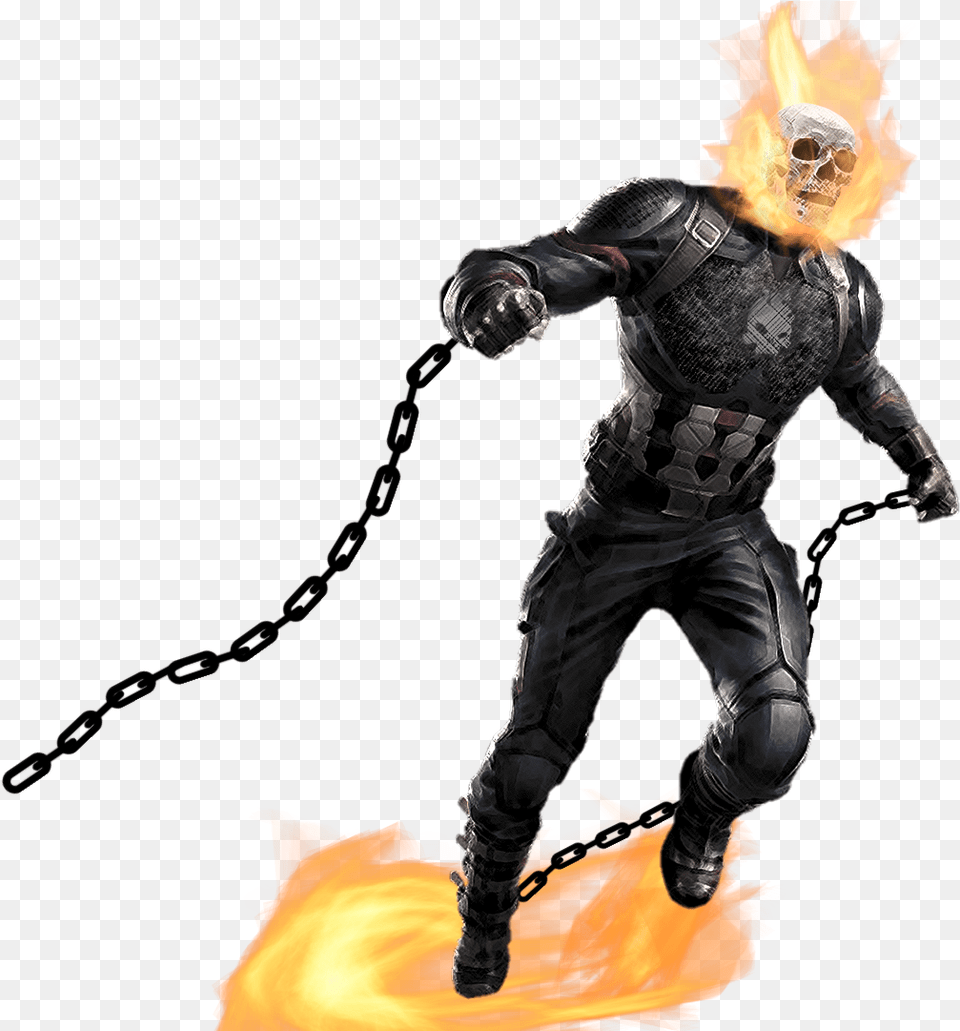 Captain America Endgame Suit, Fire, Flame, Adult, Male Free Png
