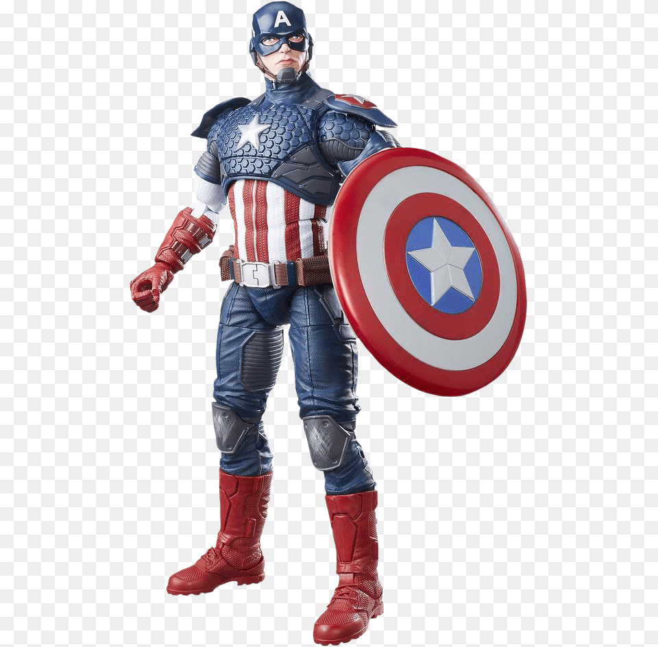 Captain America Figure 12in Marvel Legends, Armor, Adult, Person, Man Free Png Download