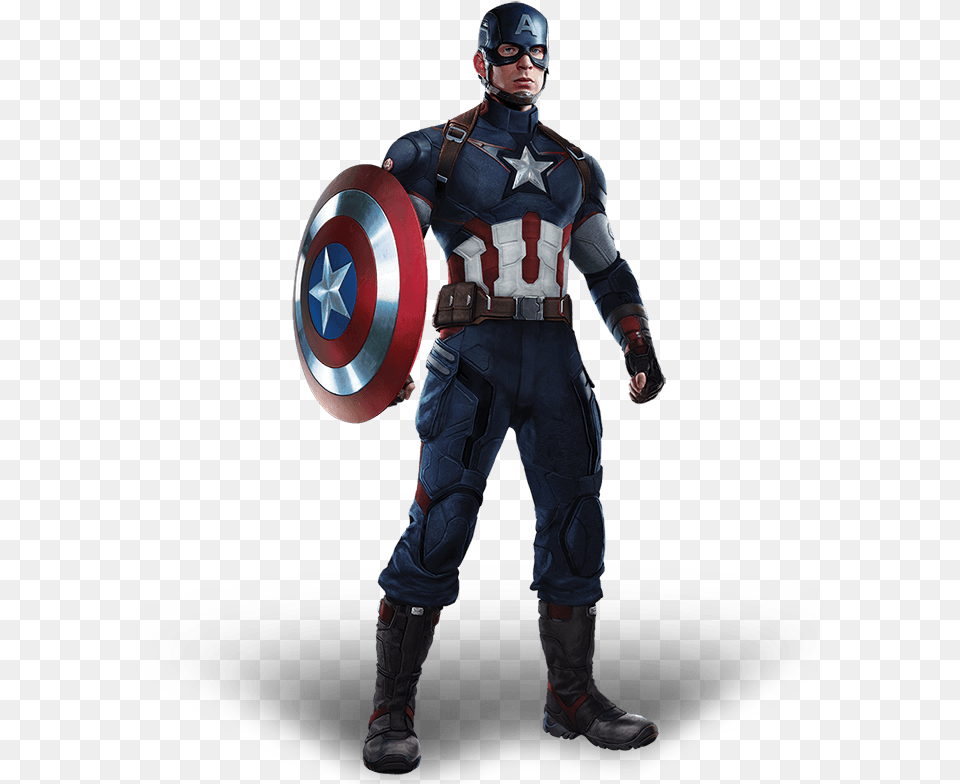 Captain America Full Body, Adult, Armor, Person, Man Free Png Download