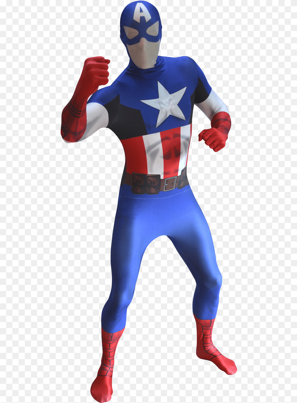 Captain America Hd Background Captain America Morphsuit, Adult, Spandex, Person, Woman Free Png Download