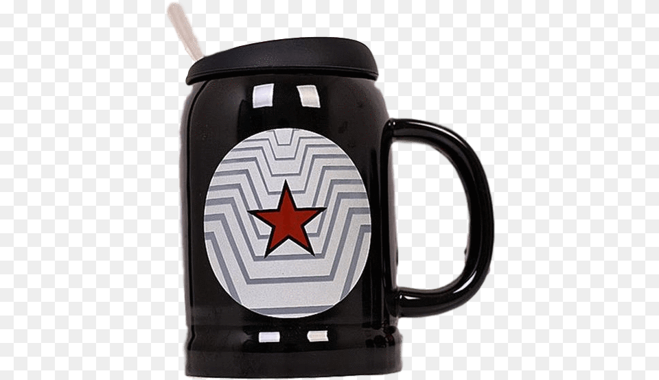 Captain America Logo Hot Water Mug Water Full Size Beer Stein, Cup, Pottery, Beverage, Coffee Png