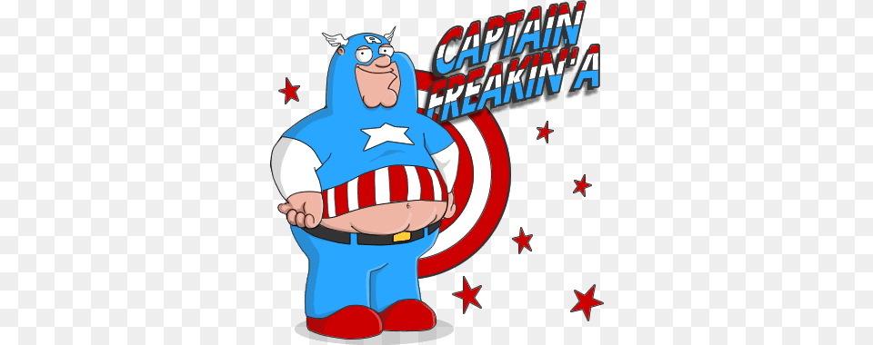 Captain America Meets Peter Griffin Peter Family Guy Captain America, Book, Comics, Publication, Dynamite Png Image