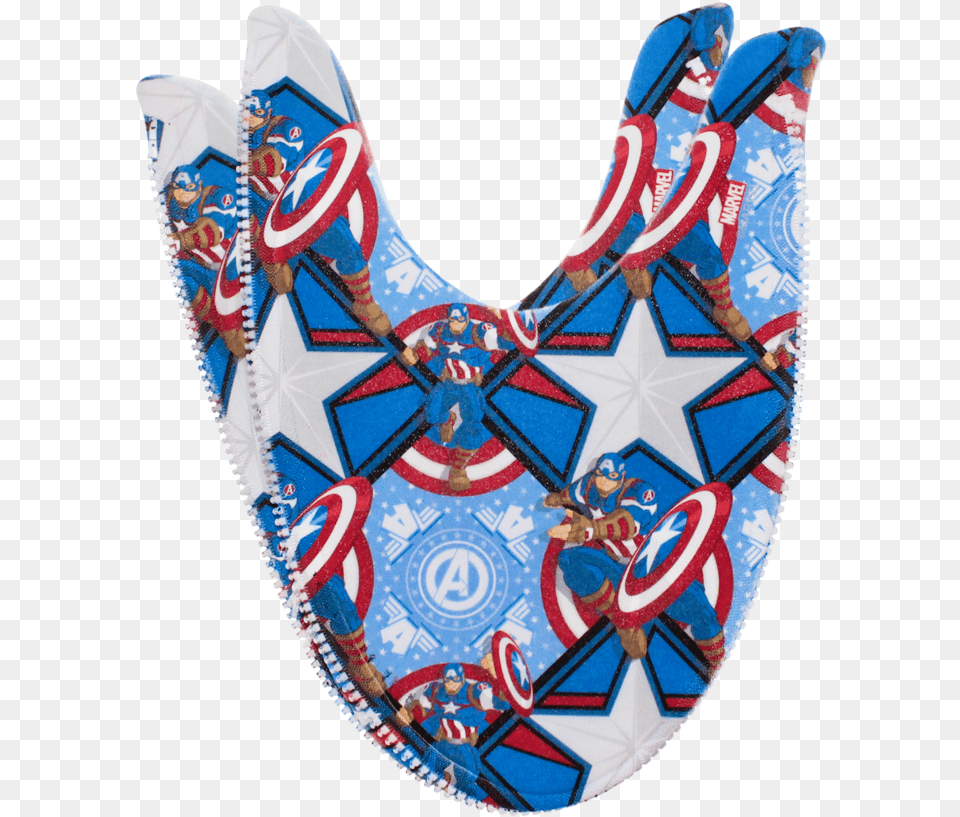 Captain America Mix N Match Zlipperz Setclass, Baby, Person, Bib Png Image