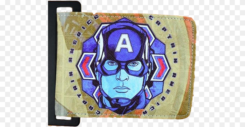 Captain America Original Print Wallet Superheroes Marvel Comics Avengers Captain America, Accessories, Baby, Person, Face Free Png Download
