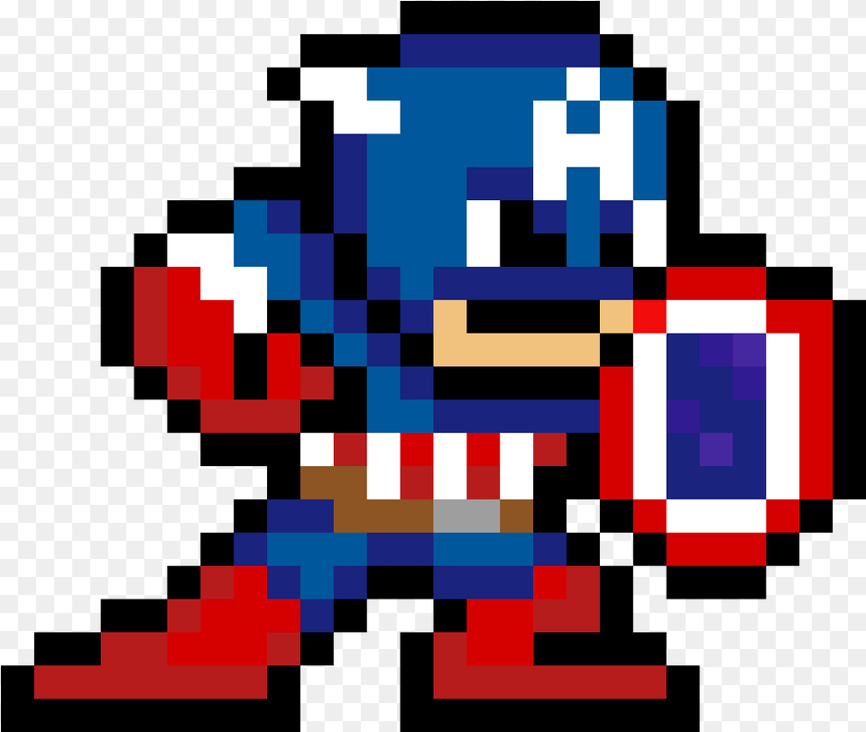 Captain America Remasterd Captain America Perler Bead Pattern, First Aid Png