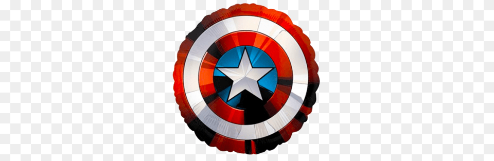 Captain America Shield Foil Balloon Just For Kids, Armor, Ammunition, Grenade, Weapon Free Png