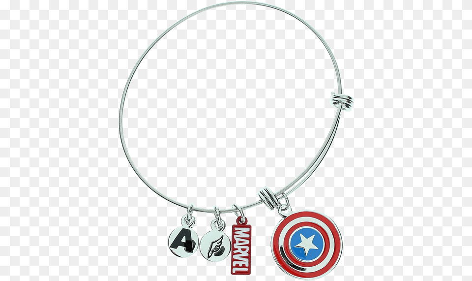Captain America Shield Logo Charm Bracelet Zing Shield Captain America, Accessories, Jewelry, Necklace, Earring Png