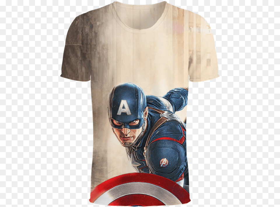 Captain America The Avenger Movie 3d T Shirt Avengers Phone Case Iphone, T-shirt, Clothing, Person, Man Free Png Download
