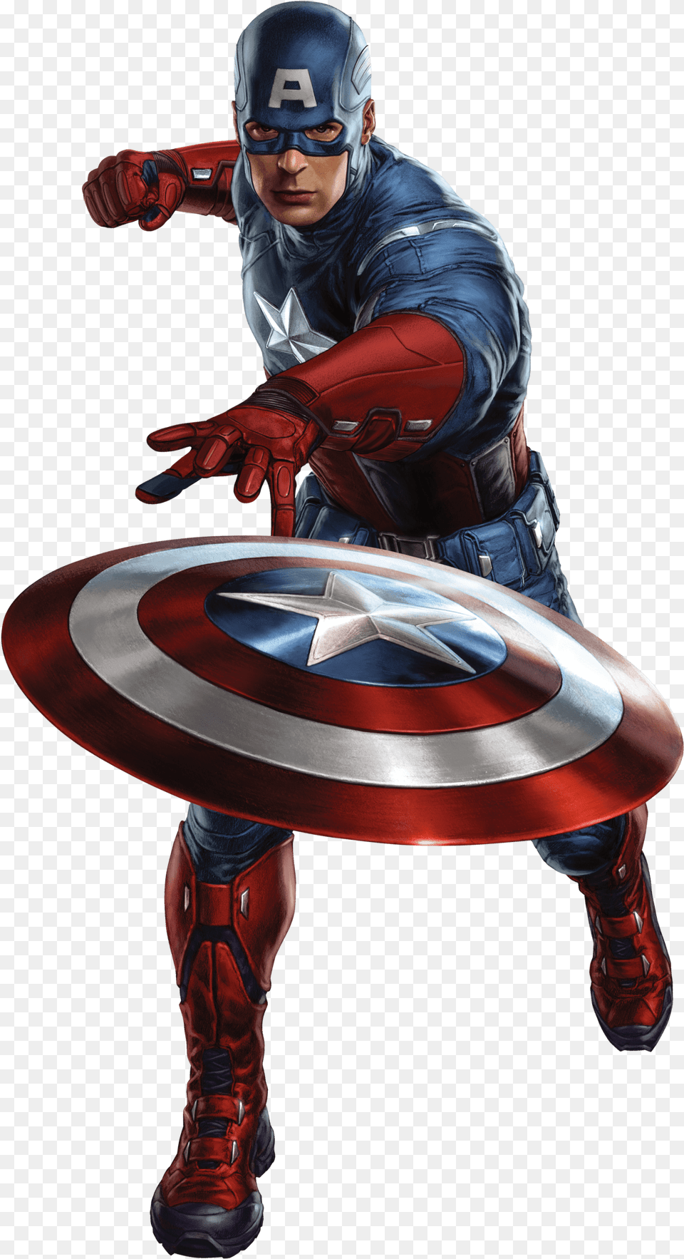 Captain America Throwing Shield Avengers Capitan America, Adult, Person, Man, Male Png