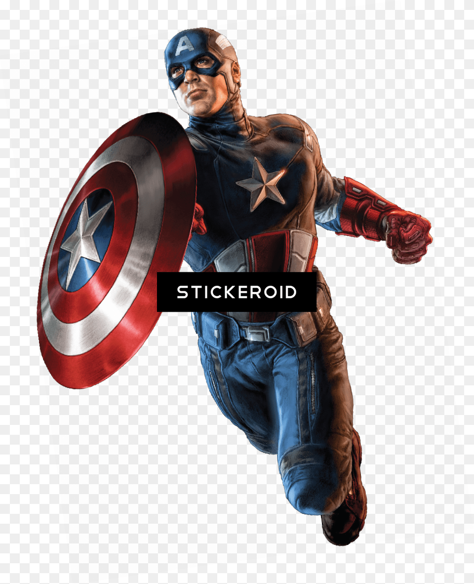 Captain America Using Shield Comic Transparent Background Captain America Hd, Adult, Person, Man, Male Png