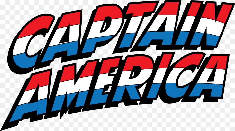 Captain America Vintage Logo 70s 80s Comic Book Captain America Comic Logo, Dynamite, Weapon, Text Free Png