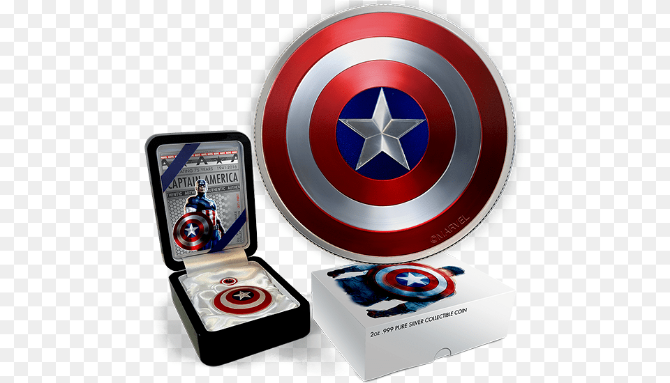 Captain America39s Shield 2 Oz Silver, Armor, Adult, Male, Man Free Png Download