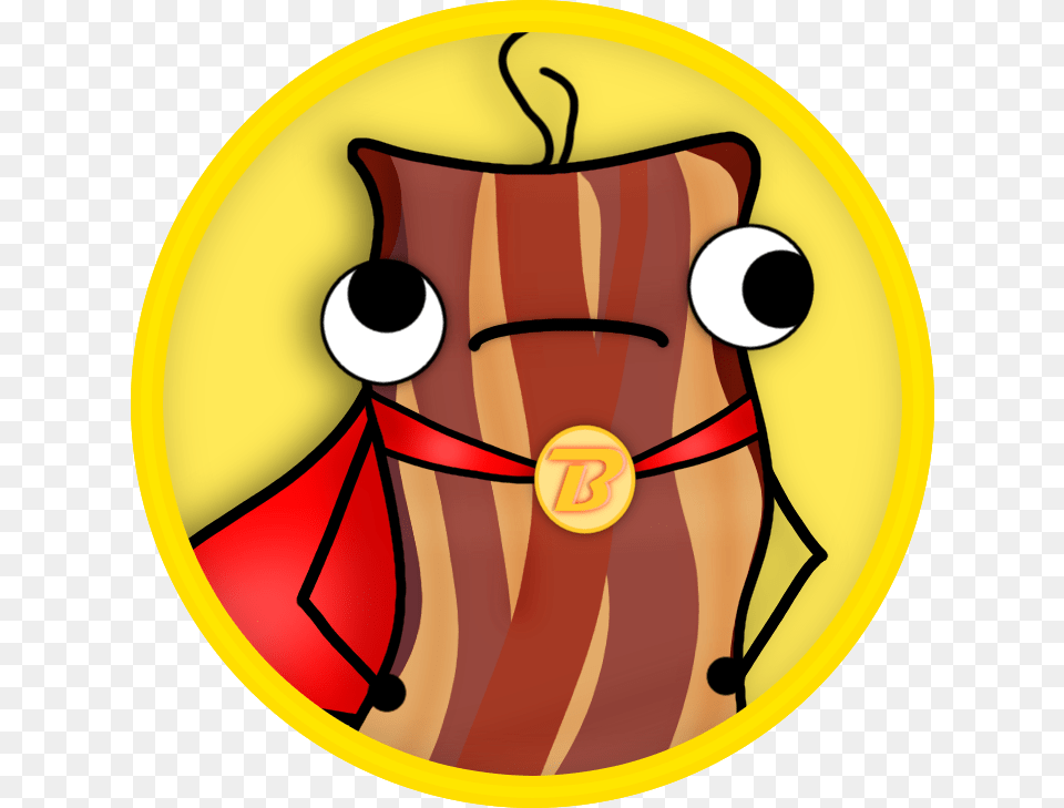 Captain Bacon By Owlwishes Oak Animated Bacon, Food, Meat, Pork Png Image