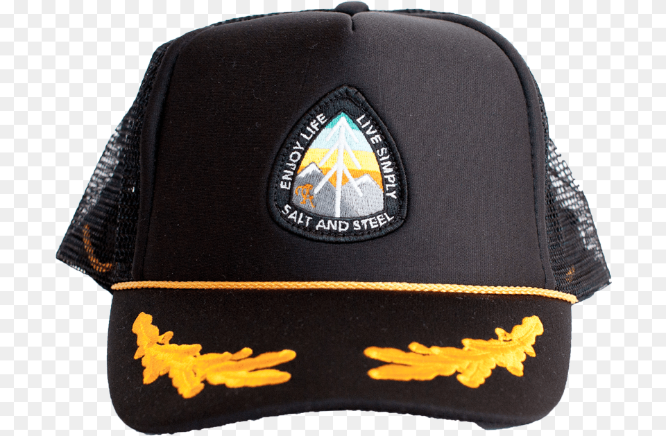 Captain Badge Gold, Baseball Cap, Cap, Clothing, Hat Free Png