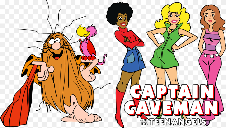 Captain Caveman Amp The Teen Angels Image Captain Caveman And The Teen Angels, Book, Comics, Publication, Adult Free Png