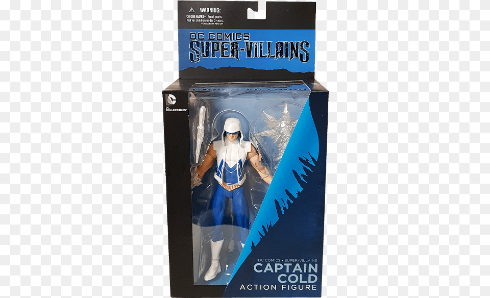 Captain Cold Action Figure Dc Collectibles Comics Super Villains Black Manta Action, Hat, Helmet, Clothing, Hardhat Png Image