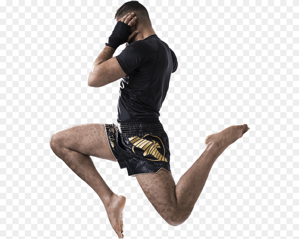 Captain Falcon Knee, Shorts, Clothing, Person, Man Free Png Download