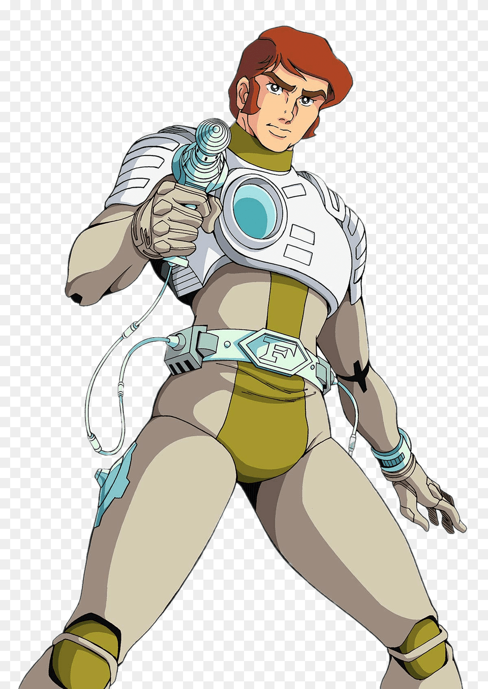 Captain Future Holding Weapon, Person, Art, Face, Head Free Transparent Png