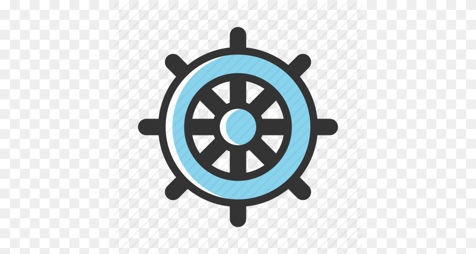 Captain Helm Nautical Navigation Ship Vessel Wheel Icon, Machine, Spoke Free Png Download