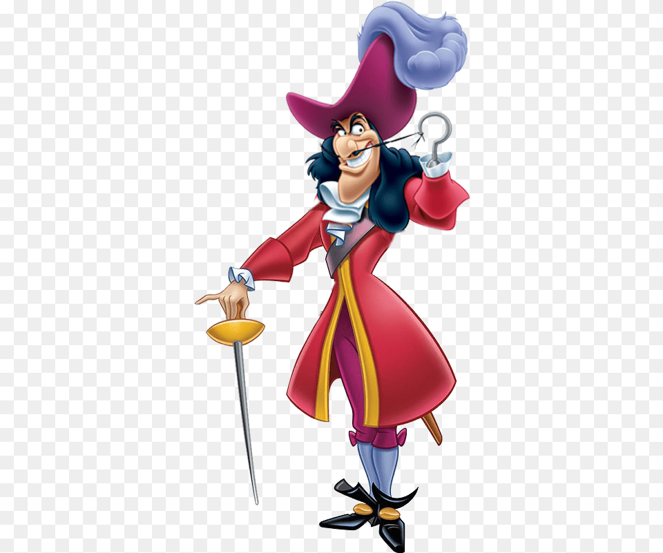 Captain Hook Capitan Hook Peter Pan, Book, Comics, Publication, Adult Png