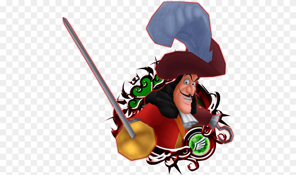 Captain Hook Khux Wiki Xion Kingdom Hearts, Face, Head, Person, Clothing Free Png Download