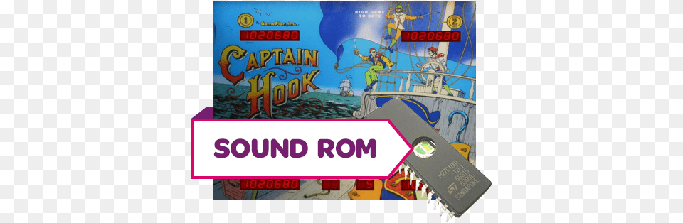 Captain Hook Sound Rom Horizontal, Electronics, Hardware, Book, Publication Png