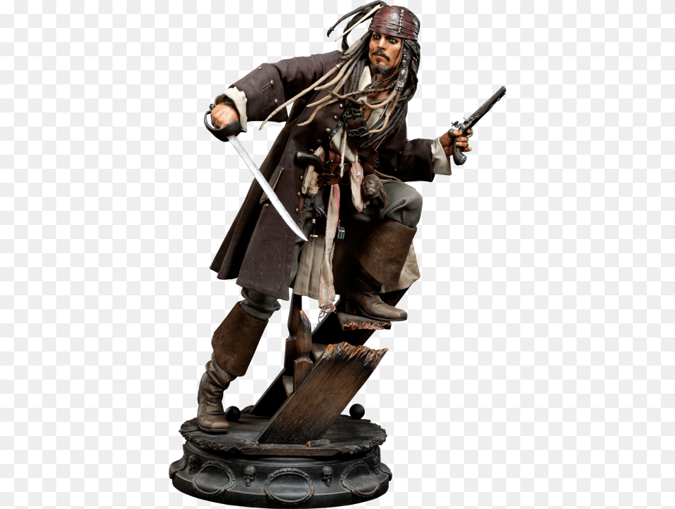 Captain Jack Sparrow Captain Jack Sparrow Figure, Sword, Weapon, Adult, Male Png Image