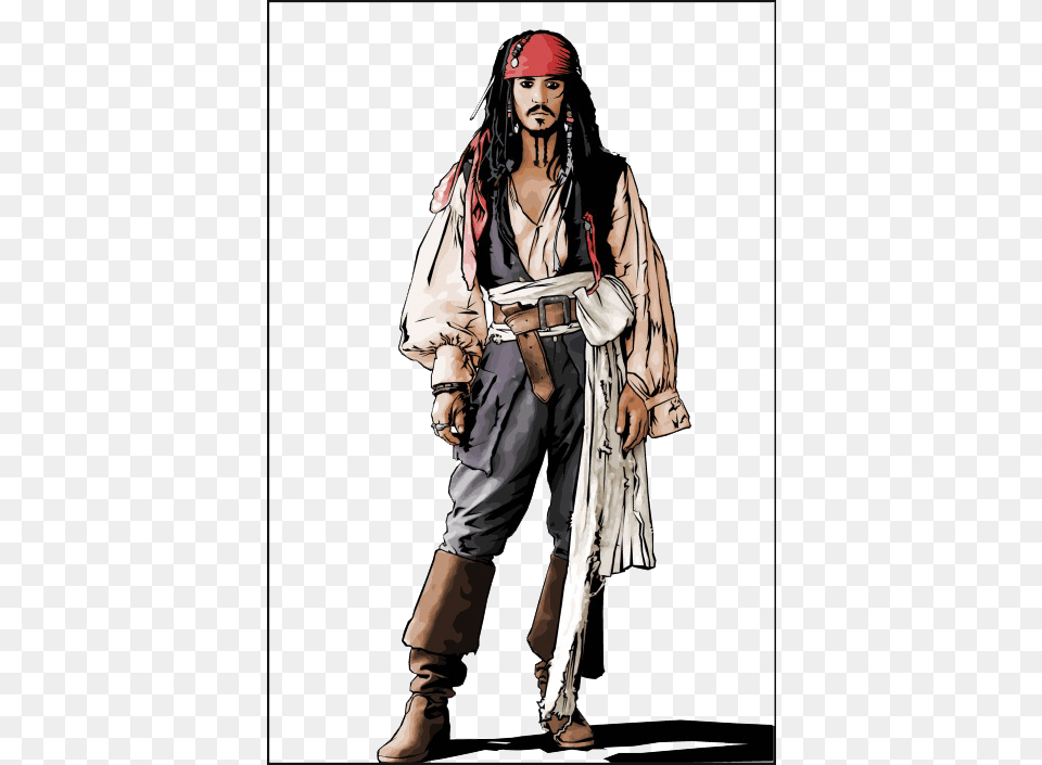 Captain Jack Sparrow Transparent Captain Jack Sparrow, Person, Pirate, Adult, Female Png Image