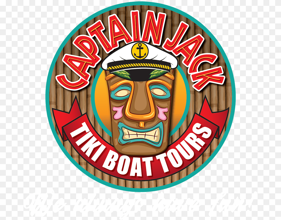 Captain Jack Tiki Boat Tours Logo Captain Of Tiki Boat, Symbol, Emblem, Architecture, Pillar Free Transparent Png