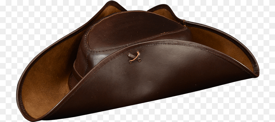 Captain Jack Tricorn Leather, Clothing, Cowboy Hat, Hat, Footwear Free Png Download