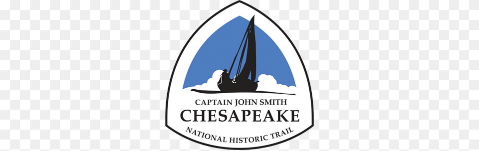 Captain John Smith Chesapeake National Historic Trail Logo, Boat, Sailboat, Transportation, Vehicle Free Transparent Png