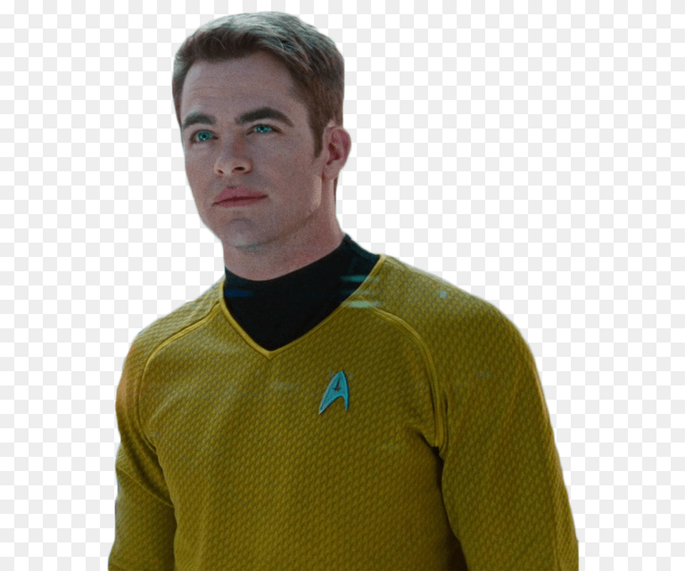 Captain Kirk Chris Pine Adult, Shirt, Person, Man Free Transparent Png