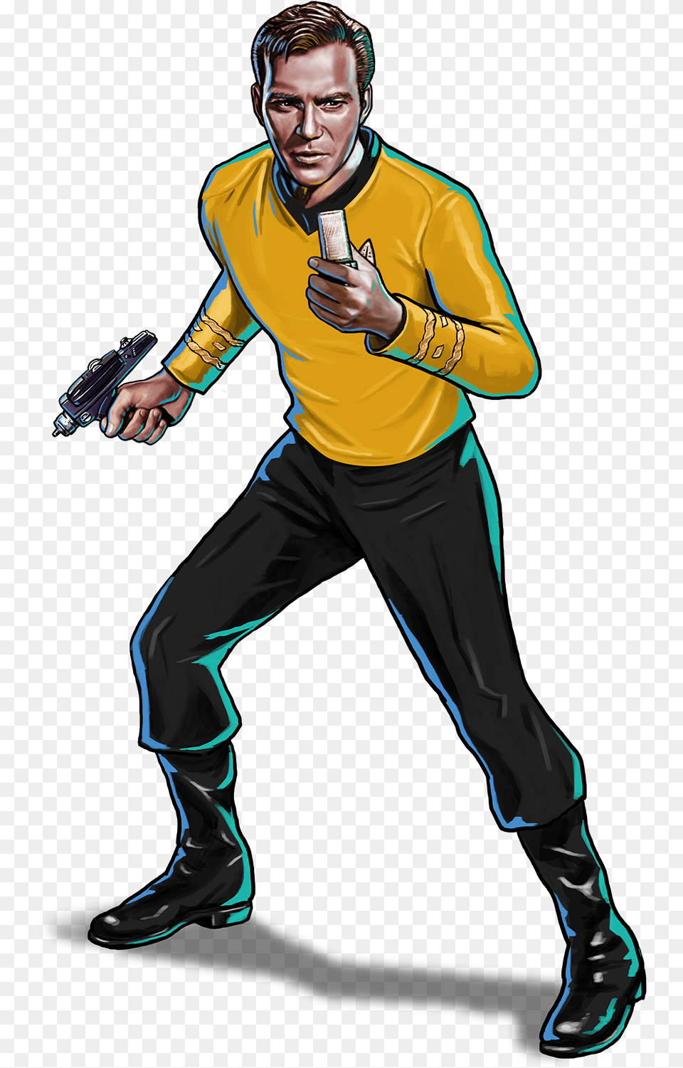 Captain Kirk Star Trek Timelines Full Size James T Kirk, Weapon, Firearm, Gun, Handgun Free Png
