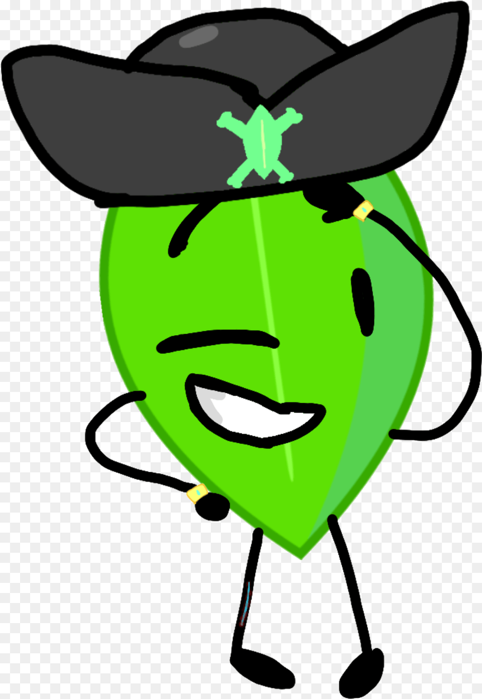 Captain Leafy Personality Clipart, Clothing, Green, Hat, Balloon Png
