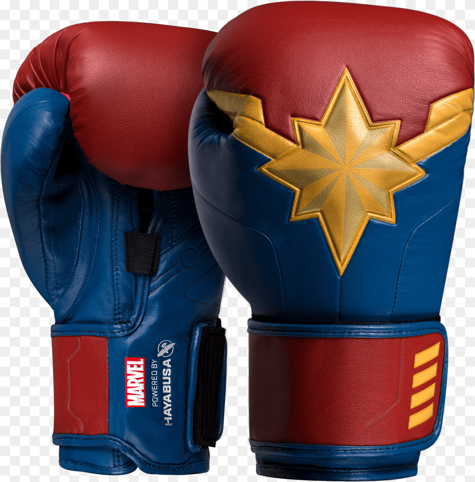 Captain Marvel Boxing Glovesitemprop Thumbnail Captain Marvel Boxing Gloves, Clothing, Glove Png Image