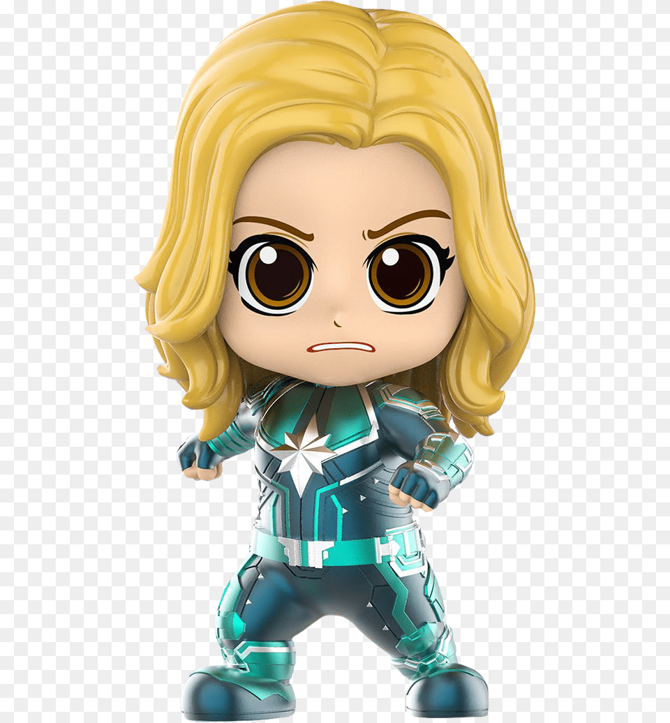 Captain Marvel Captain Marvel Cosbaby Green, Face, Head, Person, Baby Free Transparent Png